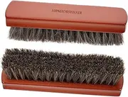 Ipetboom 2Pcs Shoe Polish Brush with Handle Efficient Shoe Cleaning Applicators for Boots Leather Comfortable Grip Use