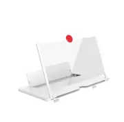 3D Phone 16 Inch Screen Magnifier Amplifier White