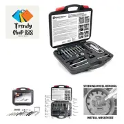 Master Steering Wheel and Lock Plate Puller Kit, Foreign and Domestic Vehicle...