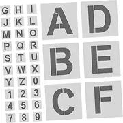 SEWACC 1Set Reusable Alphabet and Number Stencils for Durable Plastic Craft Templates for DIY Learning Painting and Educational Activities for All Ages