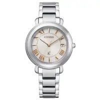 在飛比找PChome24h購物優惠-CITIZEN xC光動能華麗優雅氣質腕錶-銀x白