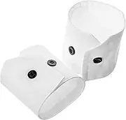 [Alriedy] Sleeve Cuffs & White Collar Set - Removable Fake Cuffs for Men and Women, Elegant Shirt Style Accessories for Dresses & Costumes, Unbekannt, Aluminium, unknown