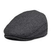 Kids Wool Tweed Newsboy Flat Cap Herringbone Boy Infant 6-8 Years Style2