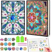 Gifts Girls 7 8 9 10 11 Years: Diamond Painting Kids A5 Notebook, Craft Girls 5-12 Years DIY Diamond Craft Set Children Adults Creative Mandala Toy 7-12 Years Birthday Gift