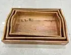 Premium Wood Serving Tray, Set of 3 Serving Board, Cheese Platter Christmas Gift