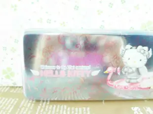 【震撼精品百貨】Hello Kitty 凱蒂貓 KITTY鉛筆盒-21世紀圖案-銀色鐵盒 震撼日式精品百貨