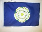 Yorkshire New County Flag 18'' x 12'' Cords - County of York - England Small Flags 30 x 45cm - Banner 18x12 in - AZ FLAG