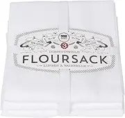 Now Designs Classic Floursack Kitchen Towels, Set of Six, White