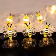 ElegantWeddingReceptionParty Honey Bee Fairy String Lights Battery Operated Bee String Light Decorative Lights for Wedding Summer Party Indoor Outdoor Decor