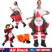 120~190cm Christmas Inflatable Costume Santa Kidnapping Cosplay Outfits Xmas AU