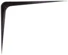 NEW CASE OF (20) PROSOURCE 21141BK BLACK 10 X 12 UTILITY STEEL SHELF BRACKETS
