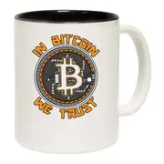 In Bitcoin We Trust Crypto Large Coin Design Mug Cup