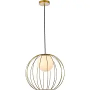 Living District LD2345BR Wetzel 1 Light 16 inch Brass Pendant Ceiling Light