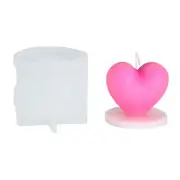 Heart Silicone Mold for Making Soap Cake Fondant Chocolate