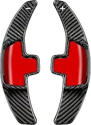 Genuine Carbon Fiber Paddle Shifter Extension for Mercedes Benz, T-carbon Steering Wheel Paddle Shifter Fits for Mercedes-Benz AMG GLC/GLA/A45/GLE63/CLA45/GLS63/C/S/CLS/SL63/E Class 2015-2018