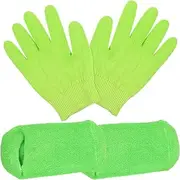 Baluue 1set Moisturizing Gloves and Socks for Hand and Foot Care Overnight Lotion Gloves for Women Breathable Skin-friendly Design for Daily Use and