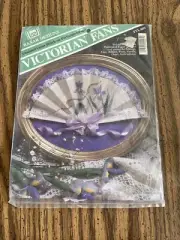 Vintage Banar Designs Counted Cross Stitch On Perforated Paper Victorian Fan