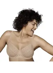 Playtex Love My Curves Shape Balconette Beige Bra Size 40DDD