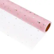 Flower Wrapping Mesh 15ft Floral Bouquet Packaging Moon Net Yarn Light Pink