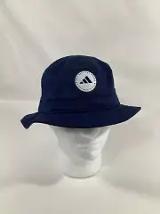 Adidas Golf Bucket Hat Cap 100% Cotton Blue One Size Fits Most OSFM NWT