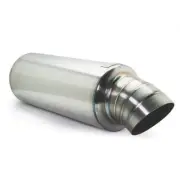 BLOX Racing Street Turndown Muffler 2.5" Piping For Universal Honda Acura Toyota