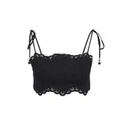 [Zimmermann] Zimmermann-Black Rhiannon Embroidered Polyester Top-Donna 0 NUM