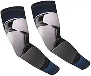[FHEDVBN] Soccer Ball Arm Sleeves Compression Arm Covers for Men Women Outdoor Sun Sleeves Cooling Sports Sleeve, Black