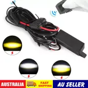Motorcycle 3-Lead Wiring Harness Kit Relay with Switch for Headlight Spot Light