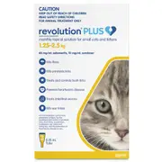 Revolution Plus Yellow Small Cats - 1.25-2.5kg (3 pack)