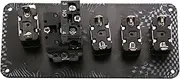 Toggle Switch Ignition 5 in 1 12V 40A Carbon Fibre Panel Start Ignition Kit Car Truck