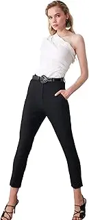 [Trendyol] Women's High Waisted Straight Leg Cigarette Cut Trousers