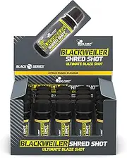 Olimp Blackweiler Shred Shot, 60ml x 20 – Citrus Punch Flavour - Explosive Pre-Workout Energy & Thermogenic Booster with Caffeine, Beta-Alanine & L-Carnitine – Advanced Formula for Fat Shredding & Endurance – Sugar-Free