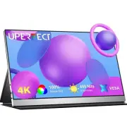 UPERFECT 15.6’’ 4K UHD Portable Monitor, HDR, 100% AdobeRGB, USB-C, HDMI