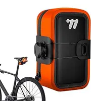 Under seat bike saddle bag, waterproof riding accessories tools, under seat storage bag for road, mountain, 600D polyester + TPU, stand wear and wear