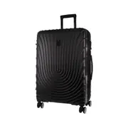 Pierre Cardin Hard Shell 4 Wheel Suitcase - Large - Black - Expandable - Lightweight
