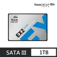 在飛比找momo購物網優惠-【TEAM 十銓】EX2 1TB 2.5吋 SATAIII 