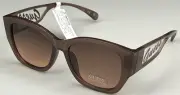 GUESS GF0403 50F Ladies 56mm Light Brown Frame Designer Sunglasses NEW