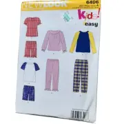 6406 New Look Simplicity Sewing Pattern. Child's pajamas size 1-8