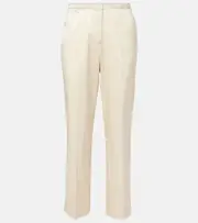 [Toteme] Toteme Cotton-blend straight pants AU 12 beige