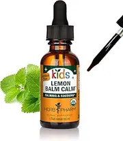Herb Pharm Kids Certified-Organic Alcohol-Free Lemon Balm Calm Liquid Extract, 1 Ounce