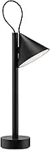 Alessi Tsumiki ME01 B - Magnetic Portable Lamp, Rechargeable Battery with USB-C Cable, Metal and Thermoplastic Resin, LED Light 3.5W 5V, Black