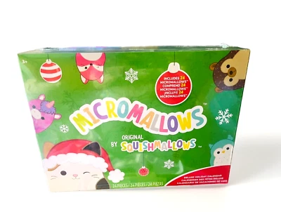 New Micromallows 2.5” Squishmallows Holiday Advent Calendar 2024 24pc