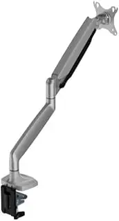 Brateck LDT82-C012E Single Screen Heavy-Duty Mechanical Spring Monitor Arm for 17-45 Inch Monitors, Matte Sliver