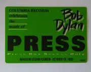 Bob Dylan Backstage Pass Original 1992 Madison Square Garden New York Tom Petty