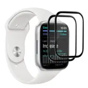 2x EFM FlexiGlass Armour Glass Screen Protector f/ Apple 41mm Watch Series 7 CLR