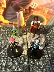 Adventurer Hero 4Pc Set #1 D&D Miniature Dungeons Dragons fighter rogue wizard