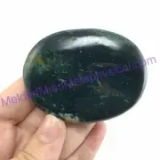 MeldedMind138 Moss Agate Palm Stone 63mm Abundance Metaphysical
