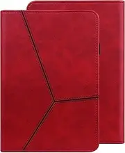 [ALILANG] Samsung Galaxy Tab S9 FE+ Plus/Galaxy Tab S9+ Plus 12.4 Inch Case 2023 with Pen Holder, PU Leather Cover for Samsung Tab S9 FE Plus Tablet Case-Red