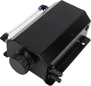 Car Radiator Coolant Overflow Tank Aluminium Alloy 2L Capacity Universal Radiator Reservoir Tank For Most Cars Radiator Fin Comb Kit(Black)