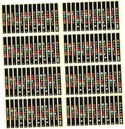 SECFOU 10-pack Guitar Fretboard Sticker Notes Map Labels for Acoustic Electric Guitars Black Easy Install Removable for Learning Chords